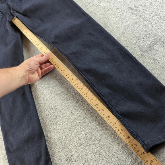 Paige Jeans Mens 34x30 (Fits 32x30) Blue Croft Dark Wash Slim Stretch Denim USA - Picture 9 of 11